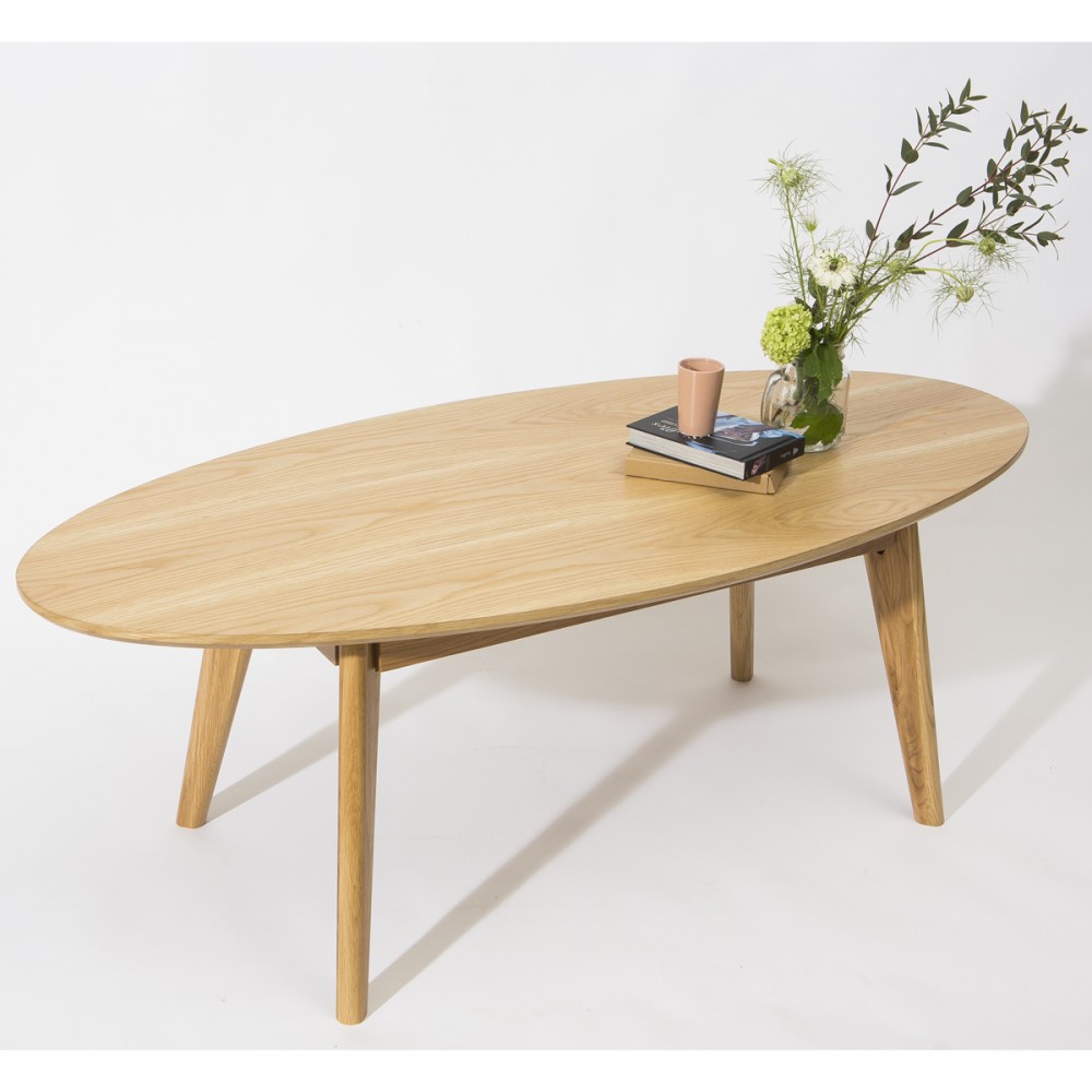 table basse ovale design scandinave skoll