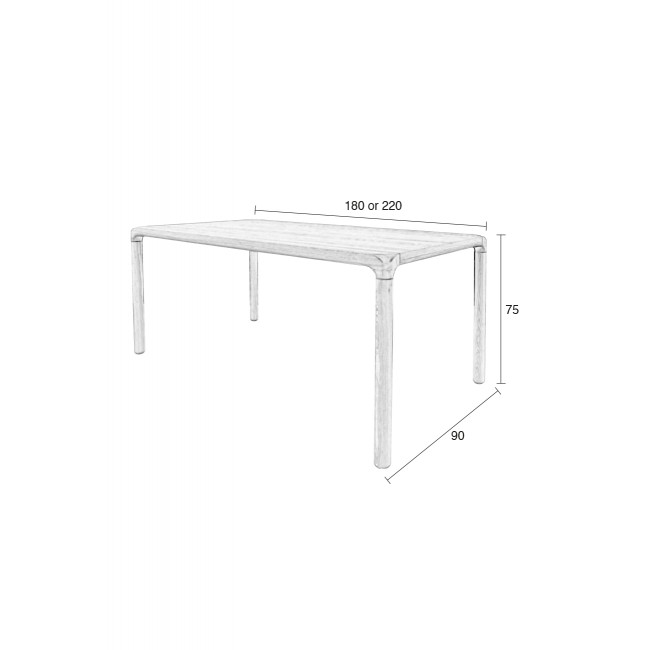 Table à manger bois 180x90 Storm