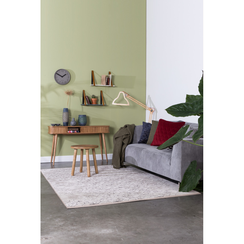 Tapis Motifs Geometriques Noir Et Blanc Yenga Zuiver