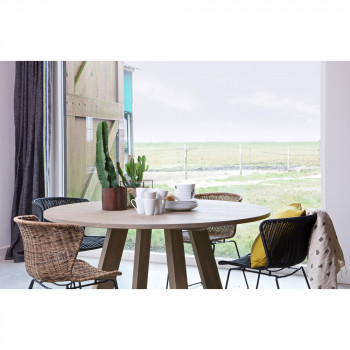 Table à manger ronde Ø150cm en chêne Jozua