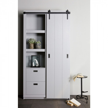Armoire design bois porte coulissante Barn
