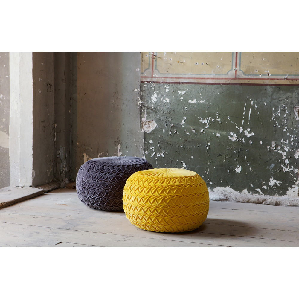 Pouf design velours Knitwor by Drawer