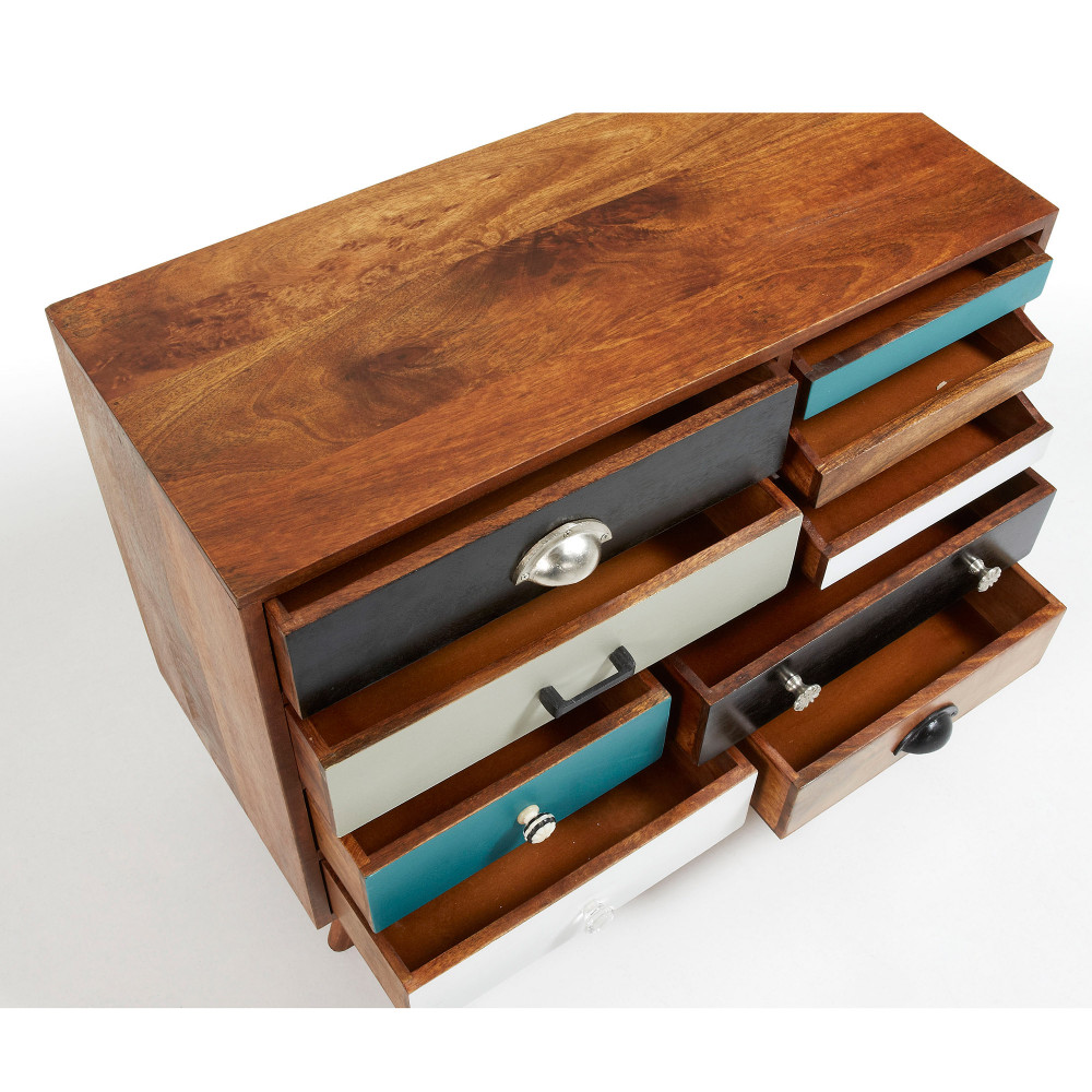 Buffet design bois de manguier multicolore Robin by Drawer