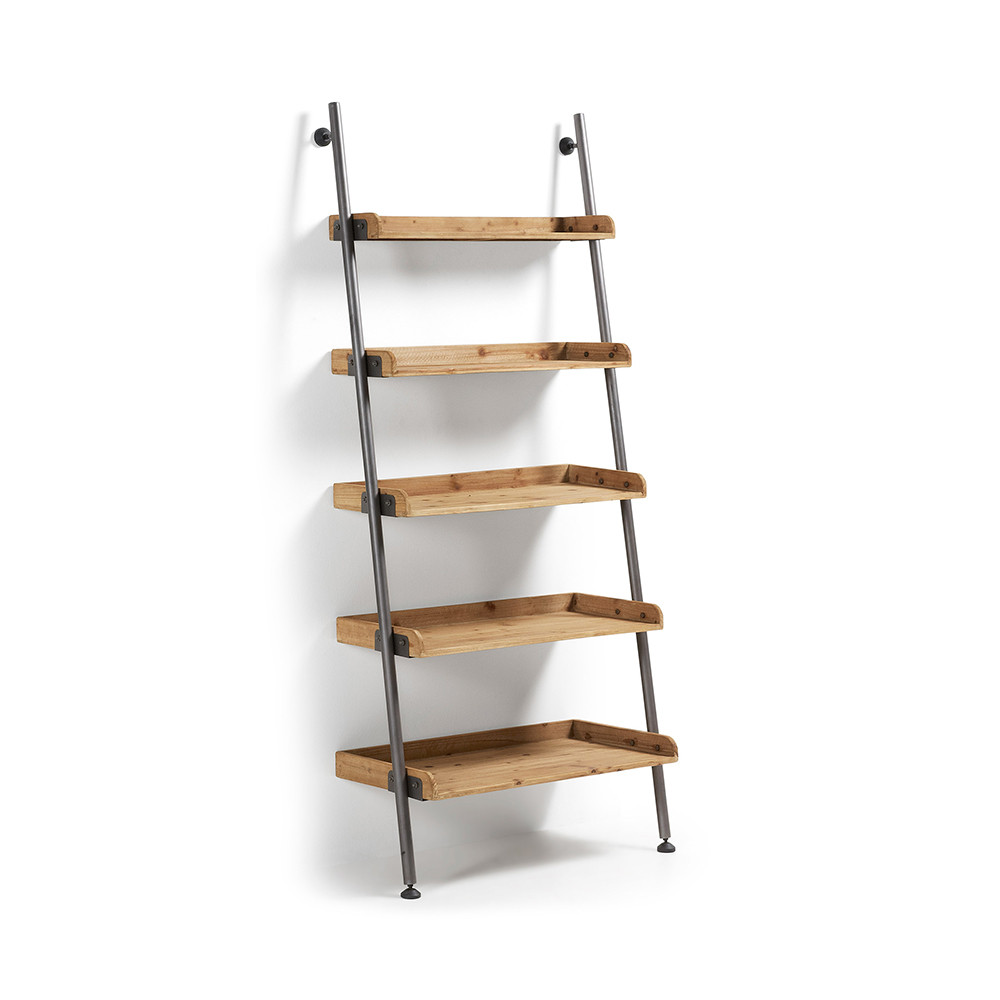 etagere vintage en bois de sapin type echelle emi