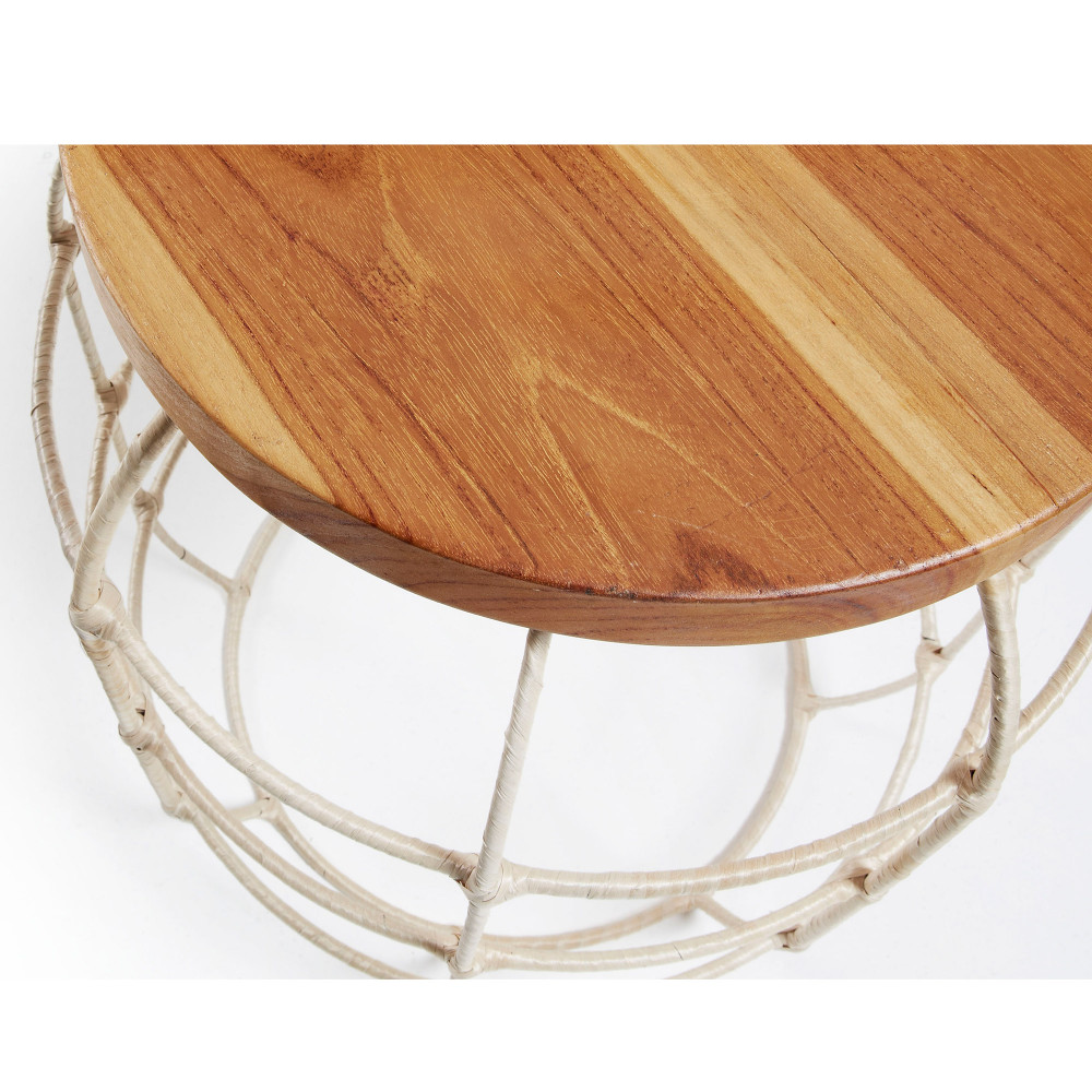 Tabouret en fer et bois massif Doug by Drawer