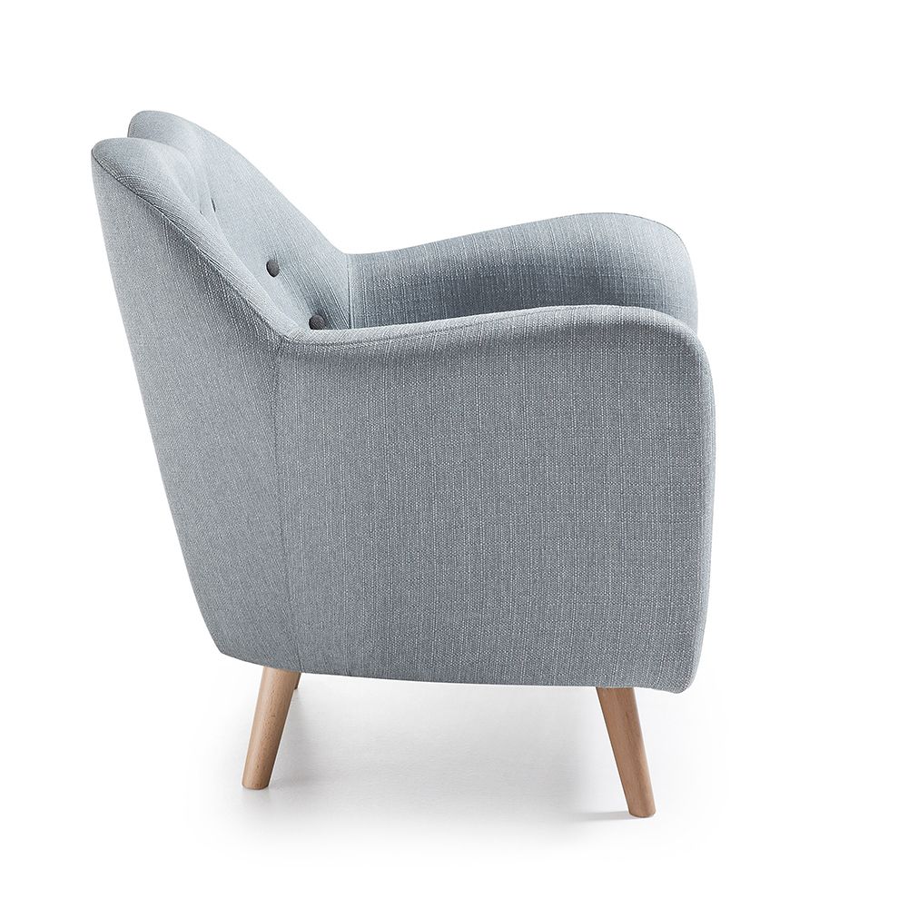 Fauteuil Tissu Pied Bois