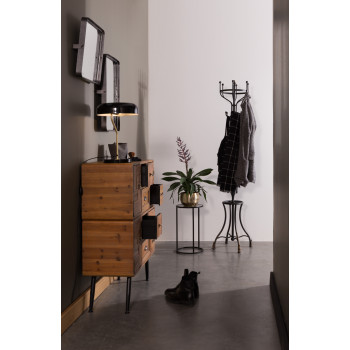 Lampe à poser design métal finitions dorées Eclipse