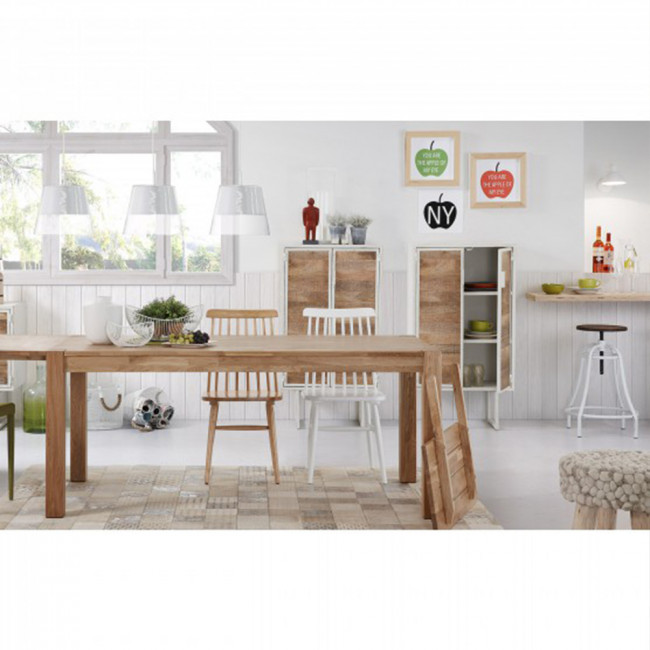 Lot de 2 chaises en bois vintage Tressia