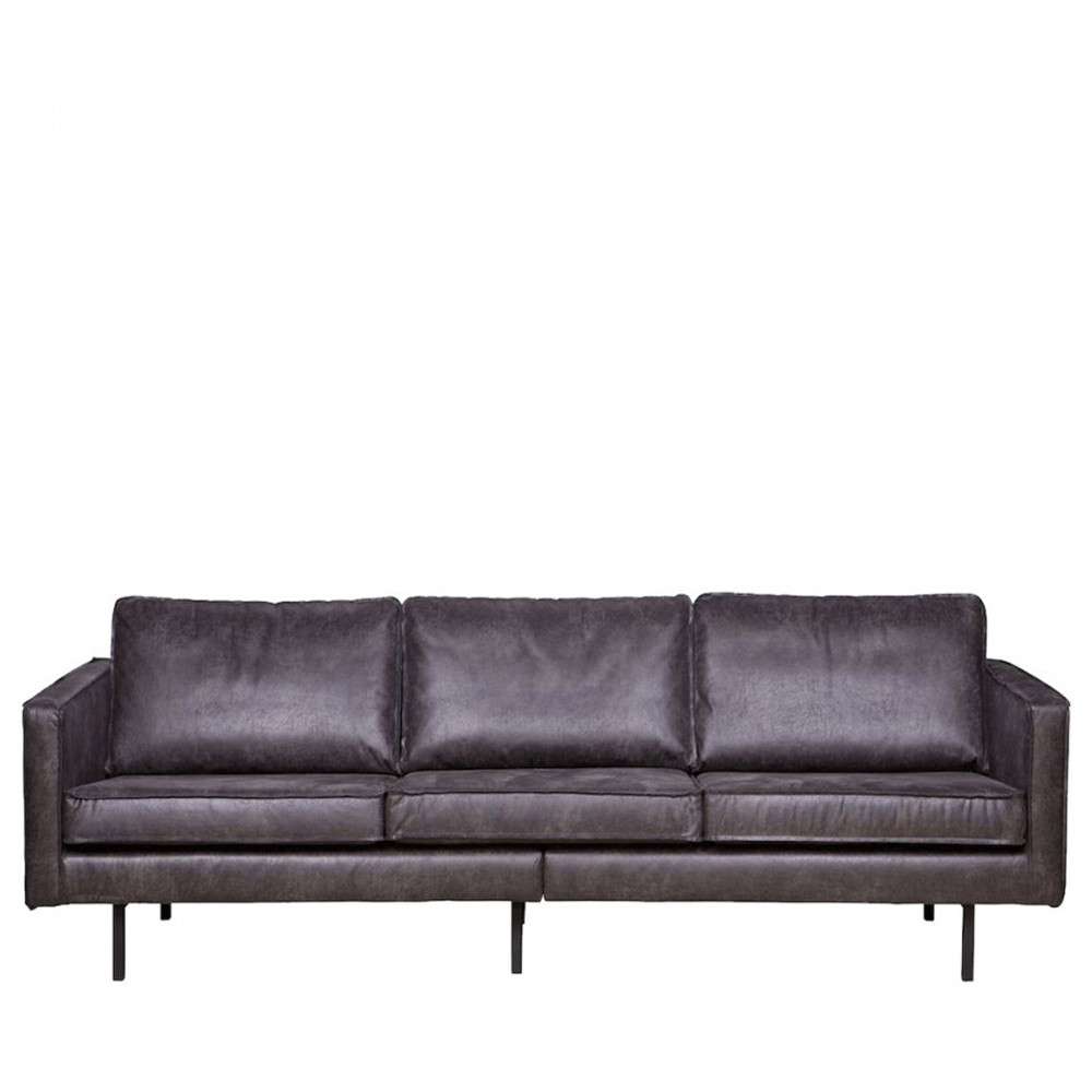 Bronco - Grand canapé 4 places vintage - Couleur - Noir