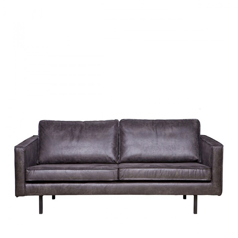 Bronco - Canapé 3 places vintage - Couleur - Noir