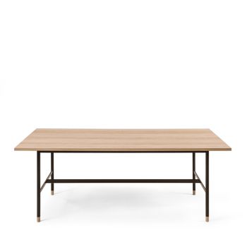 Table à manger bois et métal Jugend