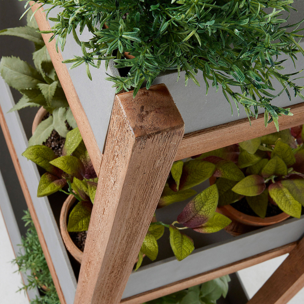 etagere bois jardiniere