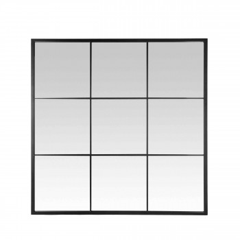 Miroir fenêtre style industriel 100x100