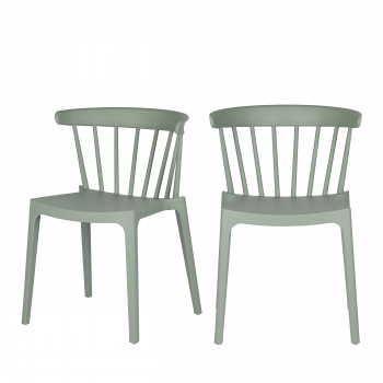 Lot de 2 chaises d'extérieur contemporaines Bliss