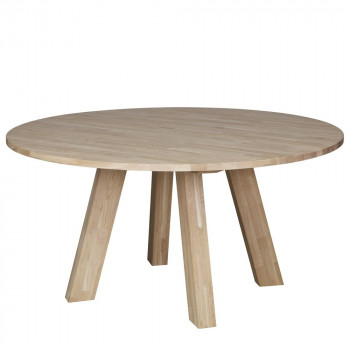 Table à manger ronde Ø150cm en chêne Jozua