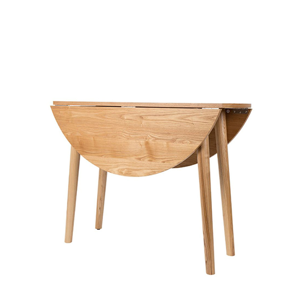 table a manger ronde pliante en bois foldy 100