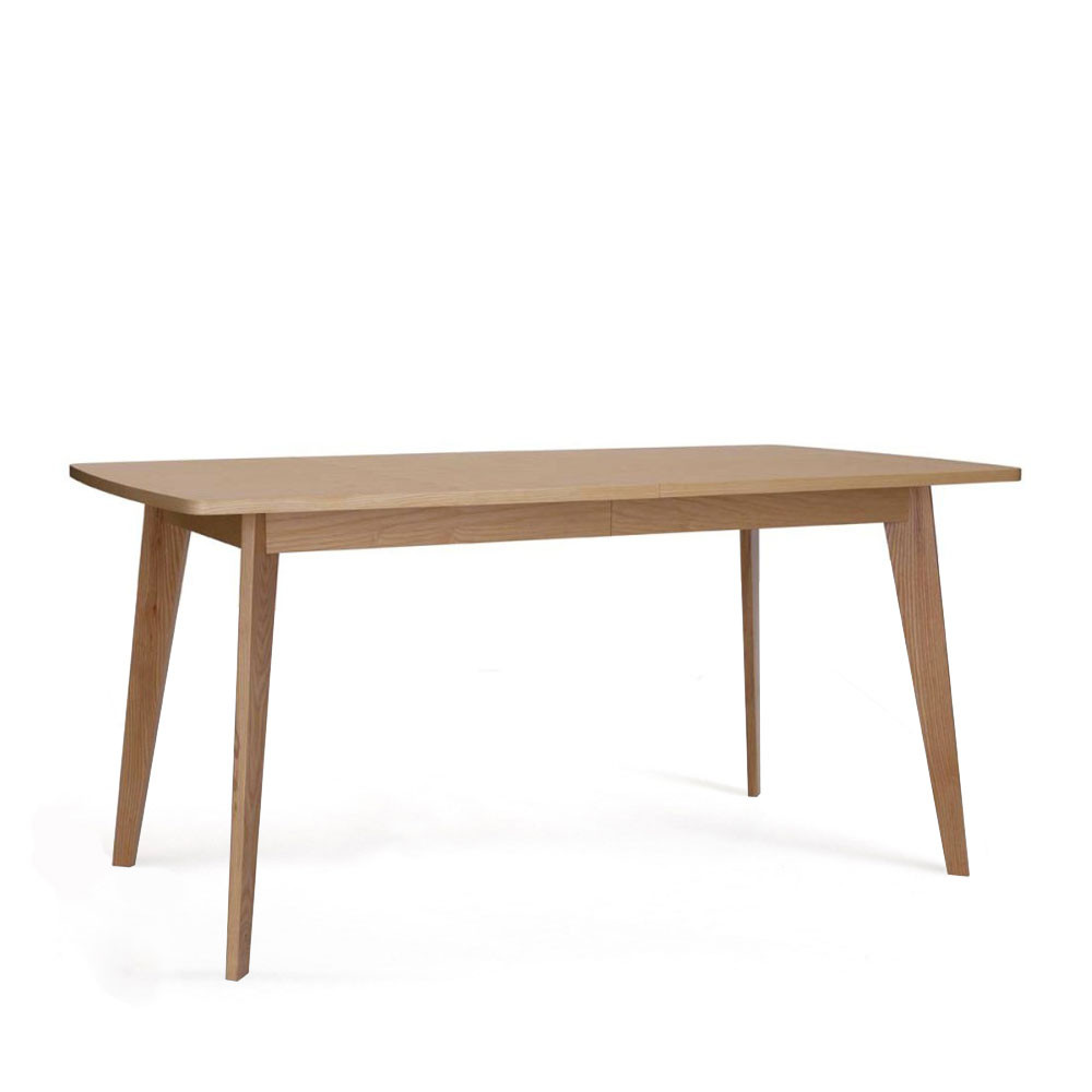 Kensal - Table à manger extensible 160(200)cm bois - Couleur - Bois clair