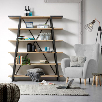 Etagère design bois et métal 150x180 Spike
