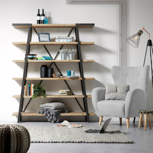 Etagère design bois et métal 150x180 Spike