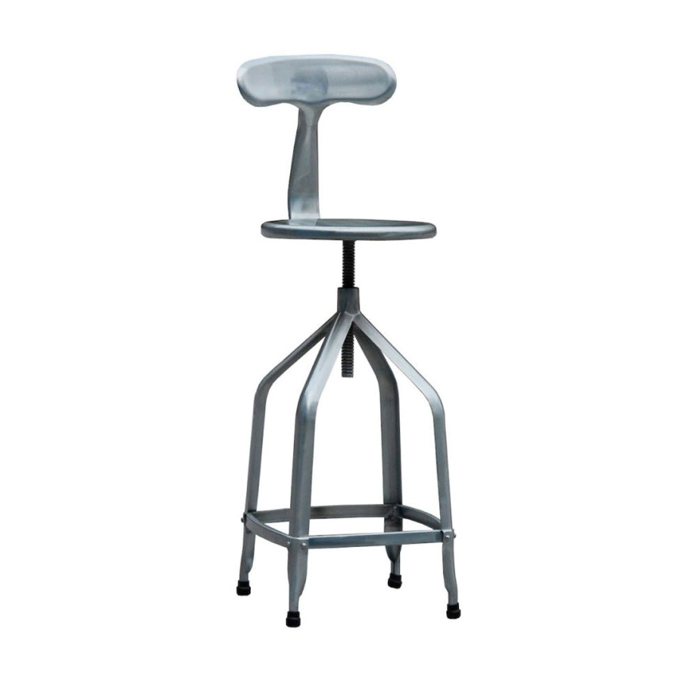 tabouret de bar reglable industriel metal marx
