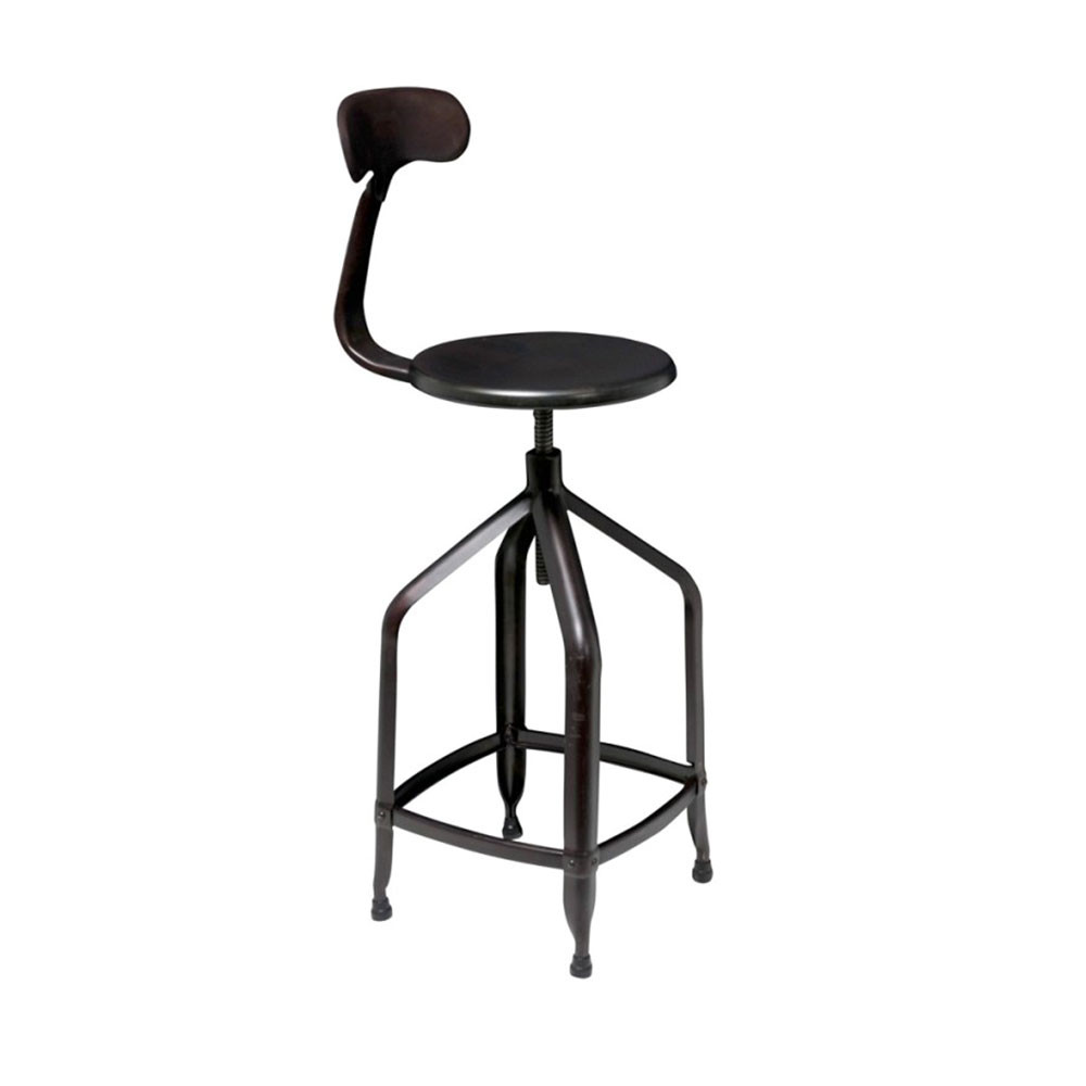 tabouret de bar reglable industriel metal marx