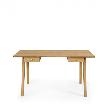 Bureau en bois 2 tiroirs Nice Desk