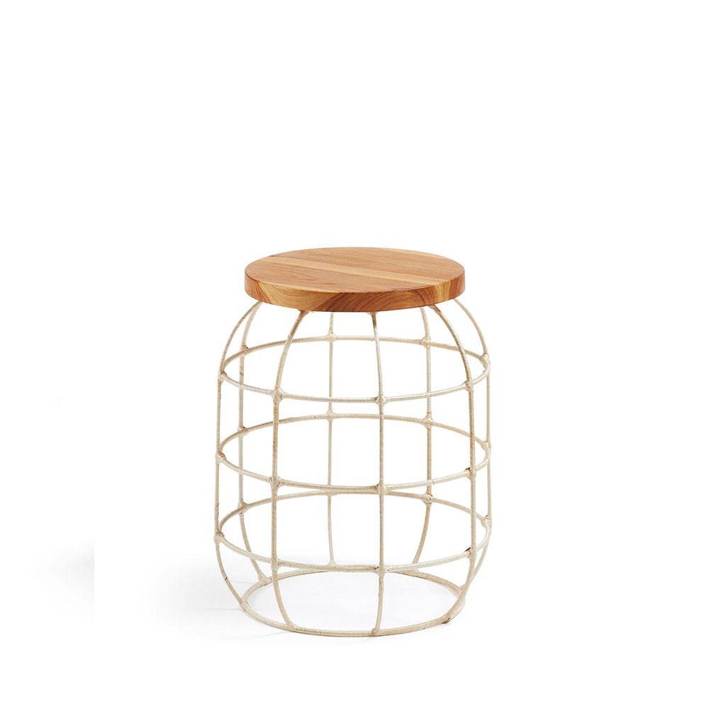 Tabouret en fer et bois massif Doug by Drawer
