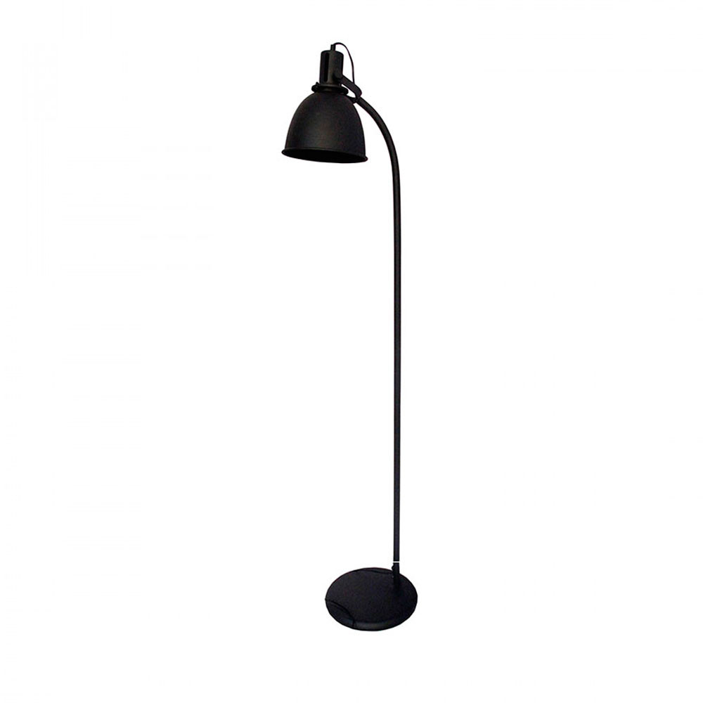 lampadaire metal noir