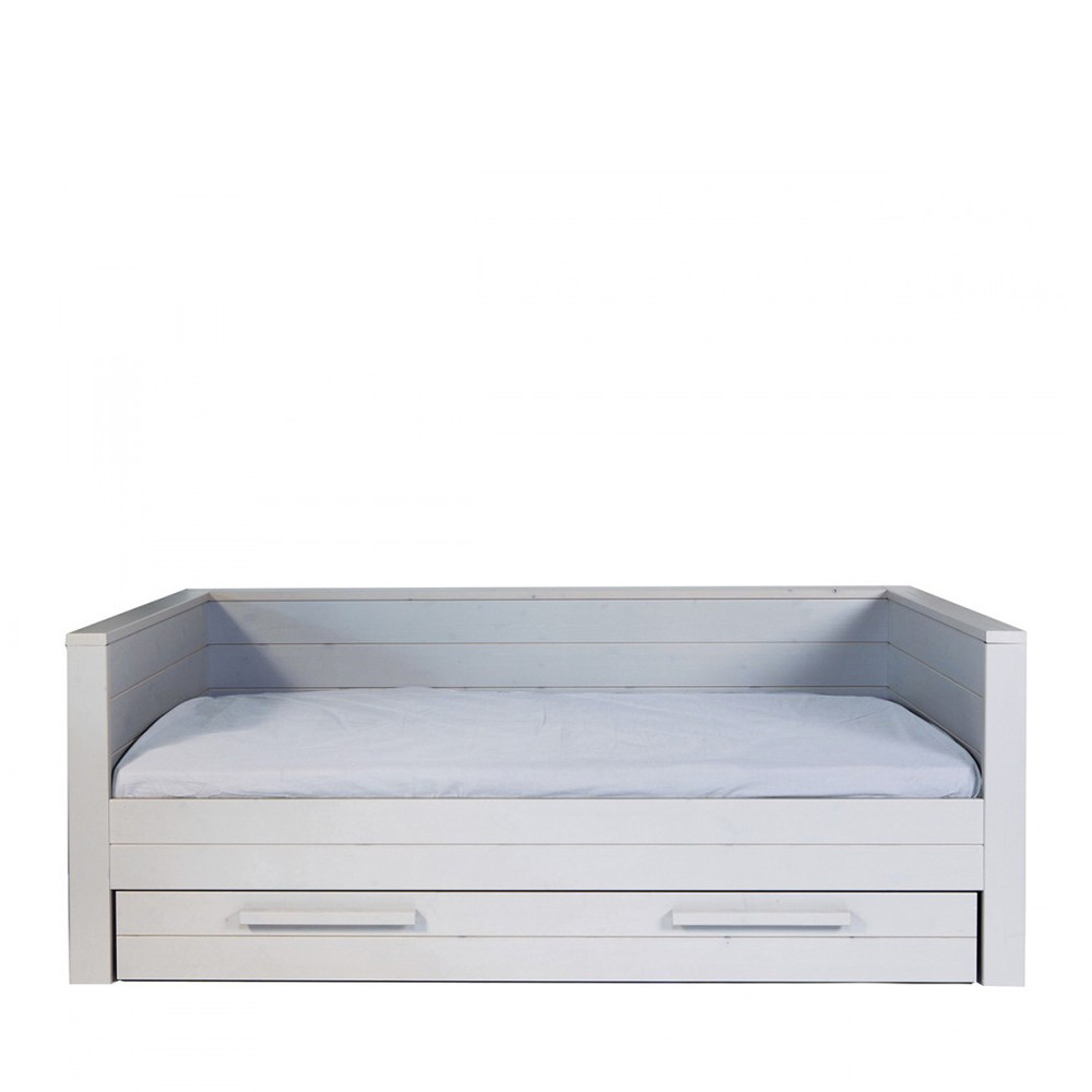 Cadre de lit 1 place banquette en bois fsc Denis - Drawer.fr