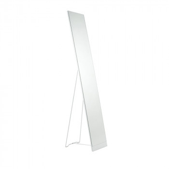 Miroir sur pied blanc Stand