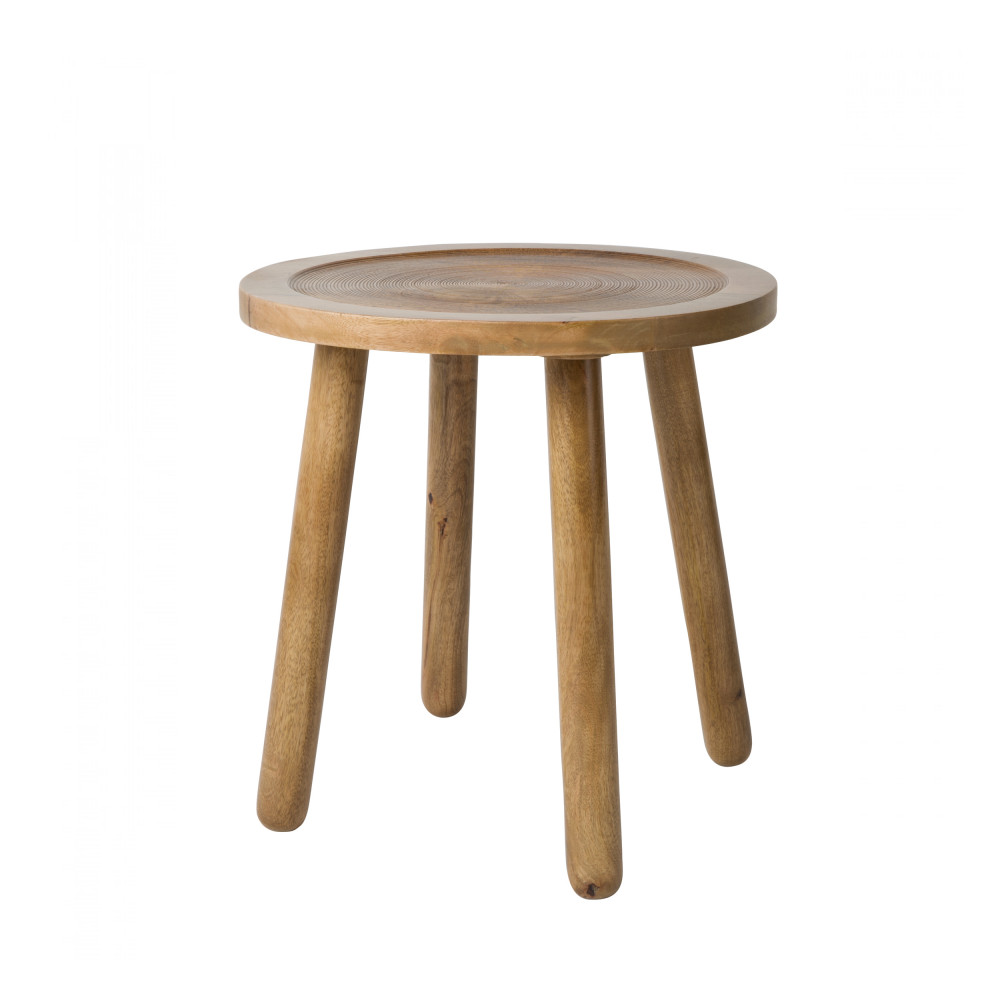 Dendron - Table d'appoint ronde bois ø43cm - Couleur - Naturel