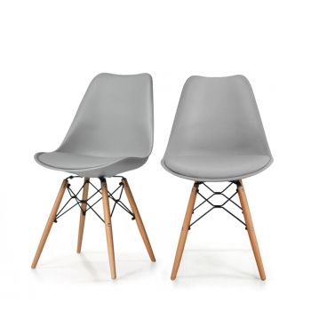 2 Design Chaises Metal Et Bois Dogewood 76bvYgfy