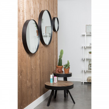 Miroir rond mural Raj
