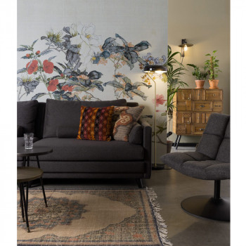 Lampadaire design métal fintions dorées Eclipse