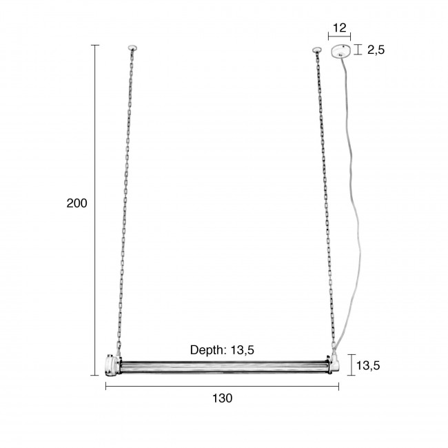 Suspension industrielle métal XL Prime Zuiver
