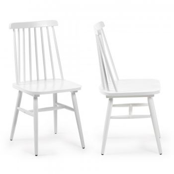 Lot de 2 chaises en bois vintage Tressia