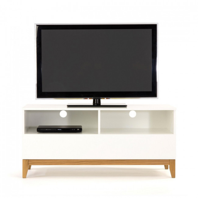 Meuble TV design scandinave Blanco Wide