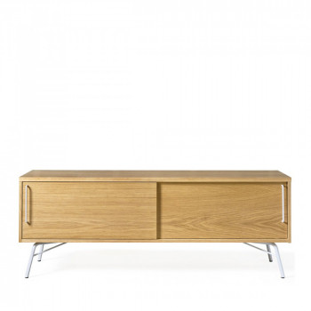Meuble TV design bois et métal Ashburn