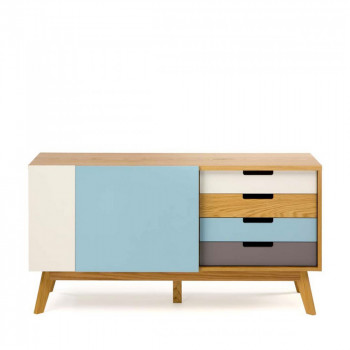 Buffet vintage 4 tiroirs 5 niches Chaser