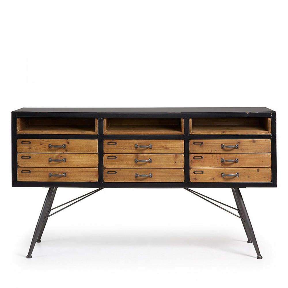 Buffet industriel en bois et en métal Refe par Drawer.fr