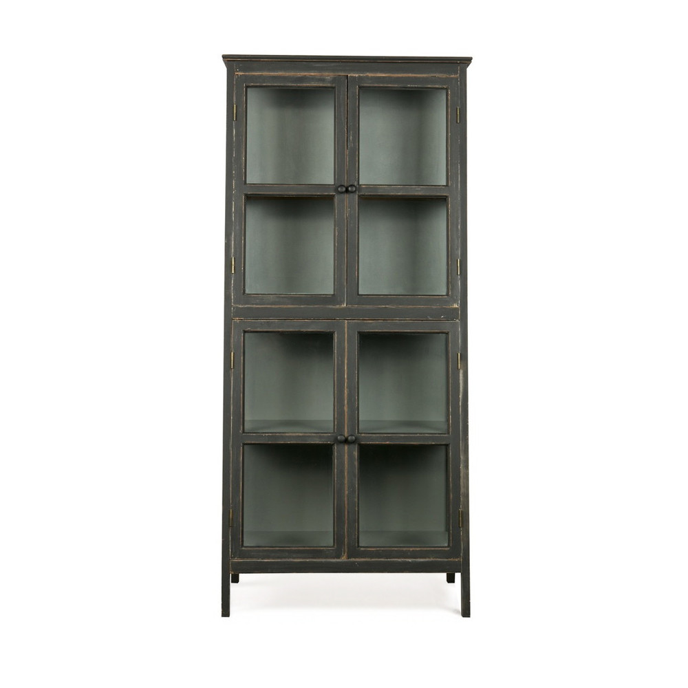 herritage - armoire design asymétrique en bois - couleur - noir