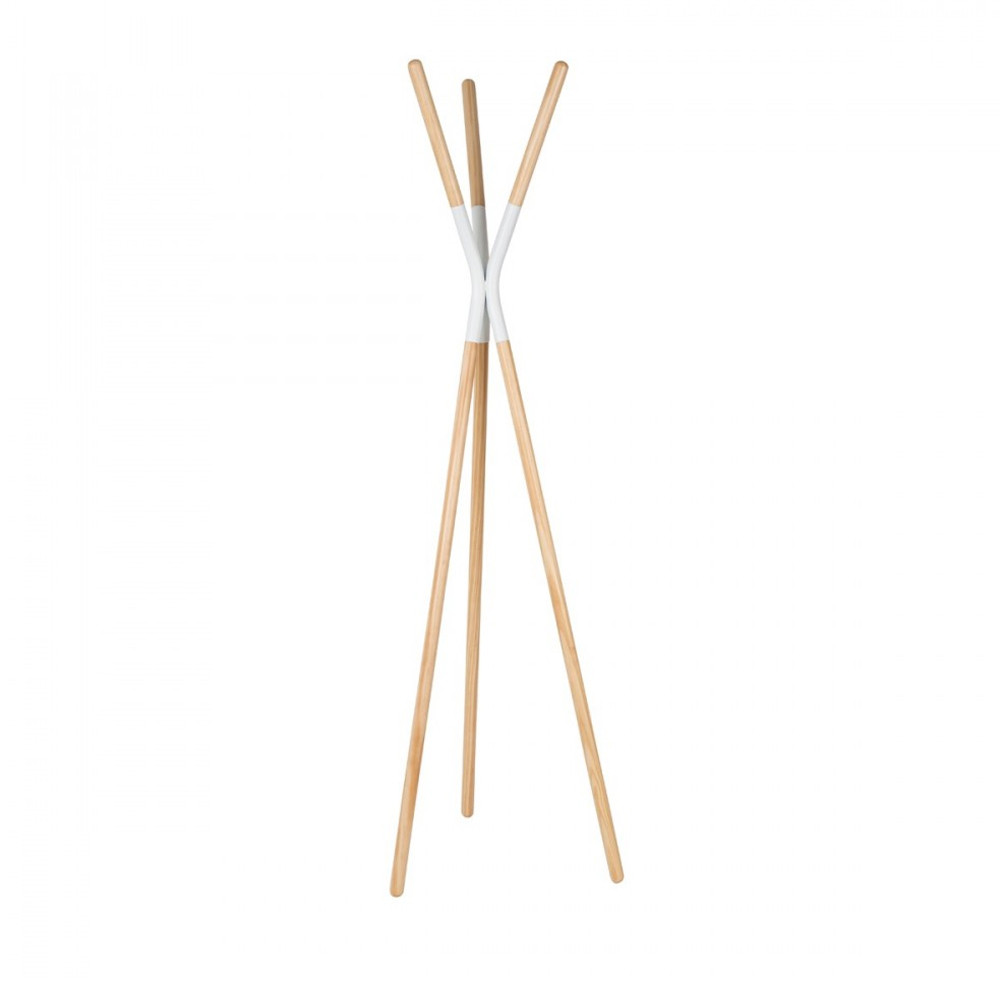 Pinnacle - Porte-manteaux scandinave bois - Couleur - Blanc