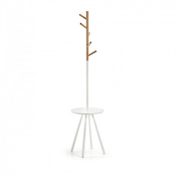 Table porte manteau design métal et bois Nerb