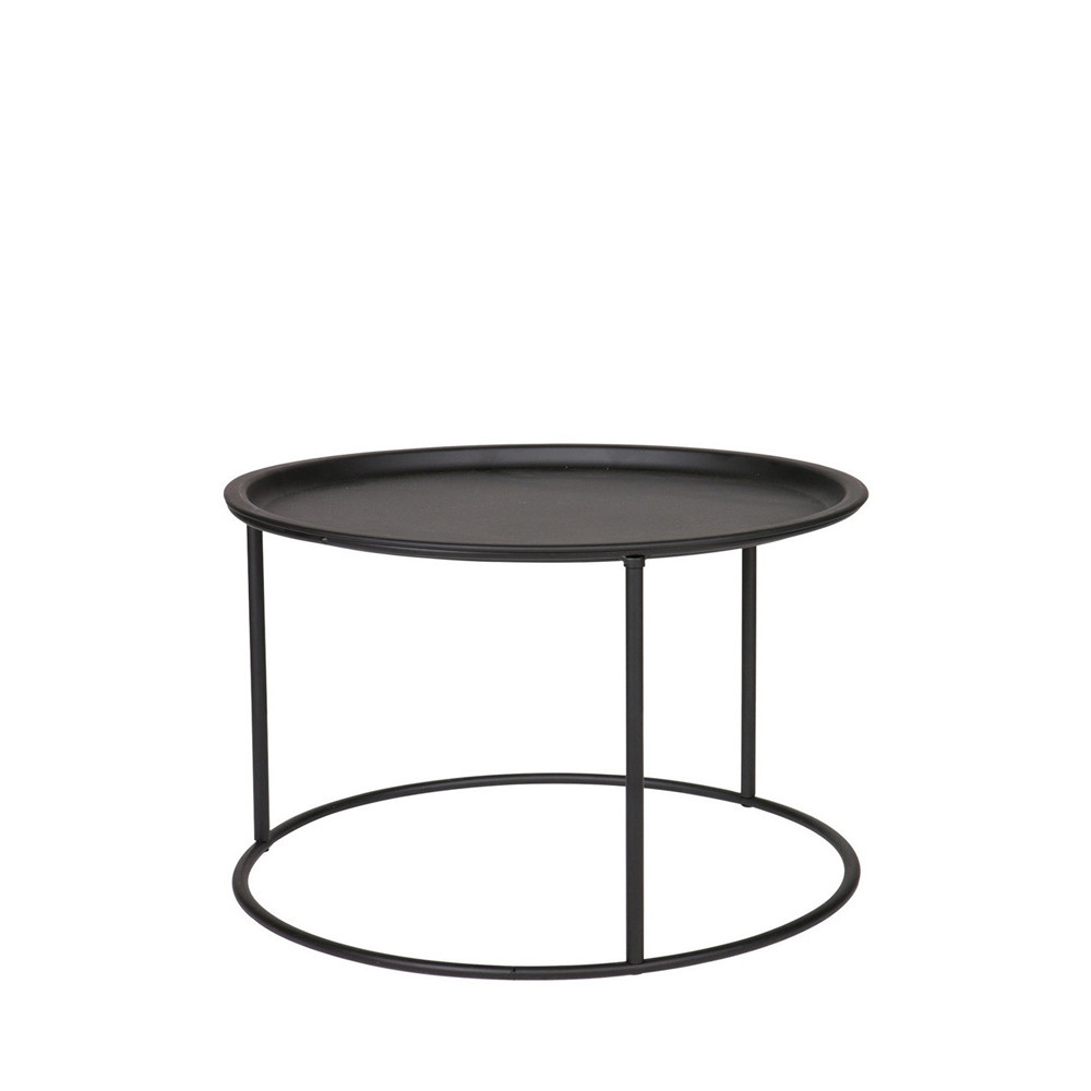 Ivar - Table basse plateau amovible métal L - Couleur - Noir