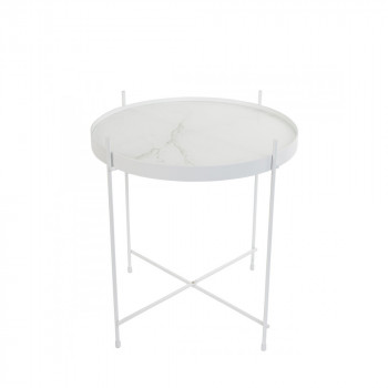 Table basse design ronde Cupid marbre