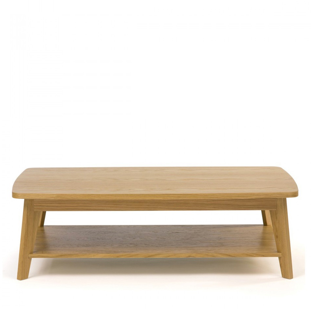 Kensal - Table basse 2 plateaux bois - Couleur - Bois clair