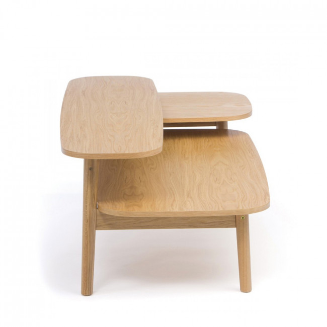 Table basse en bois 3 plateaux Eichberg