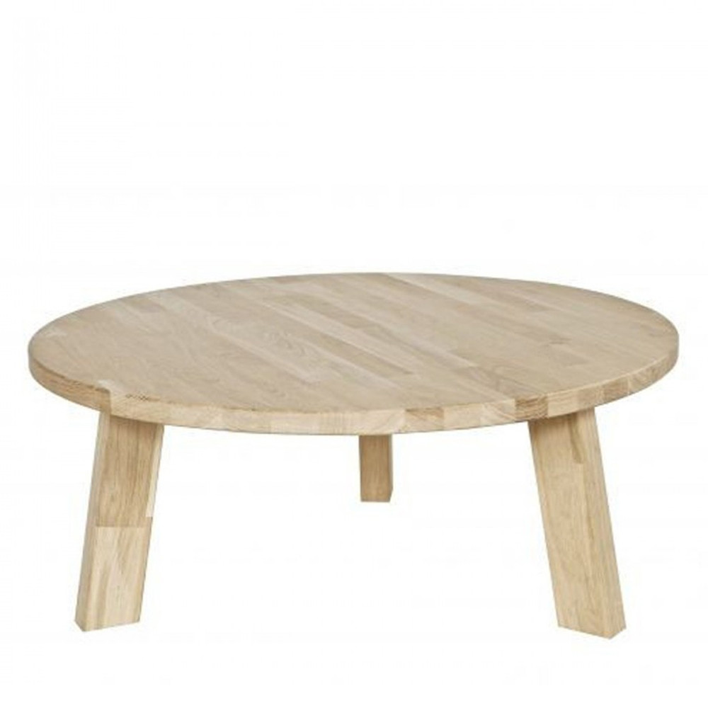 table basse ronde en chene fsc 80cm theofilus