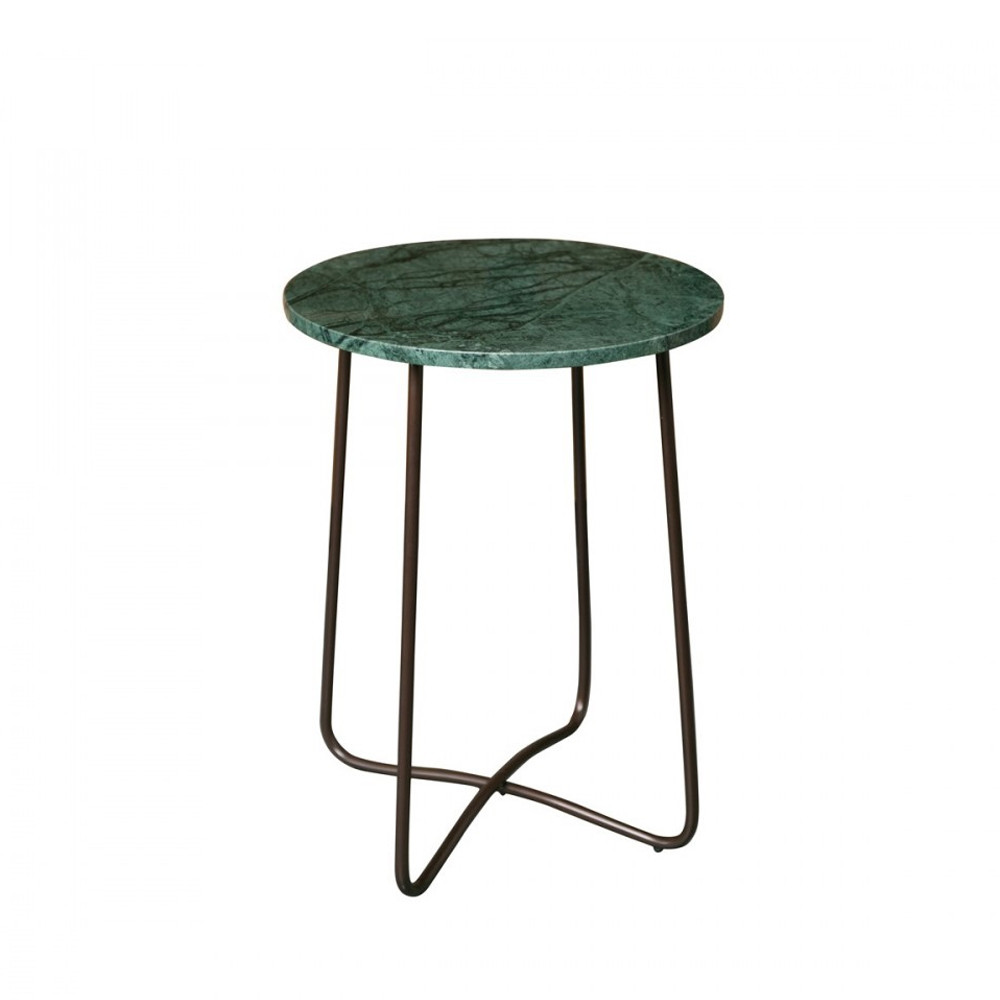 emerald - table d'appoint en marbre - couleur - vert