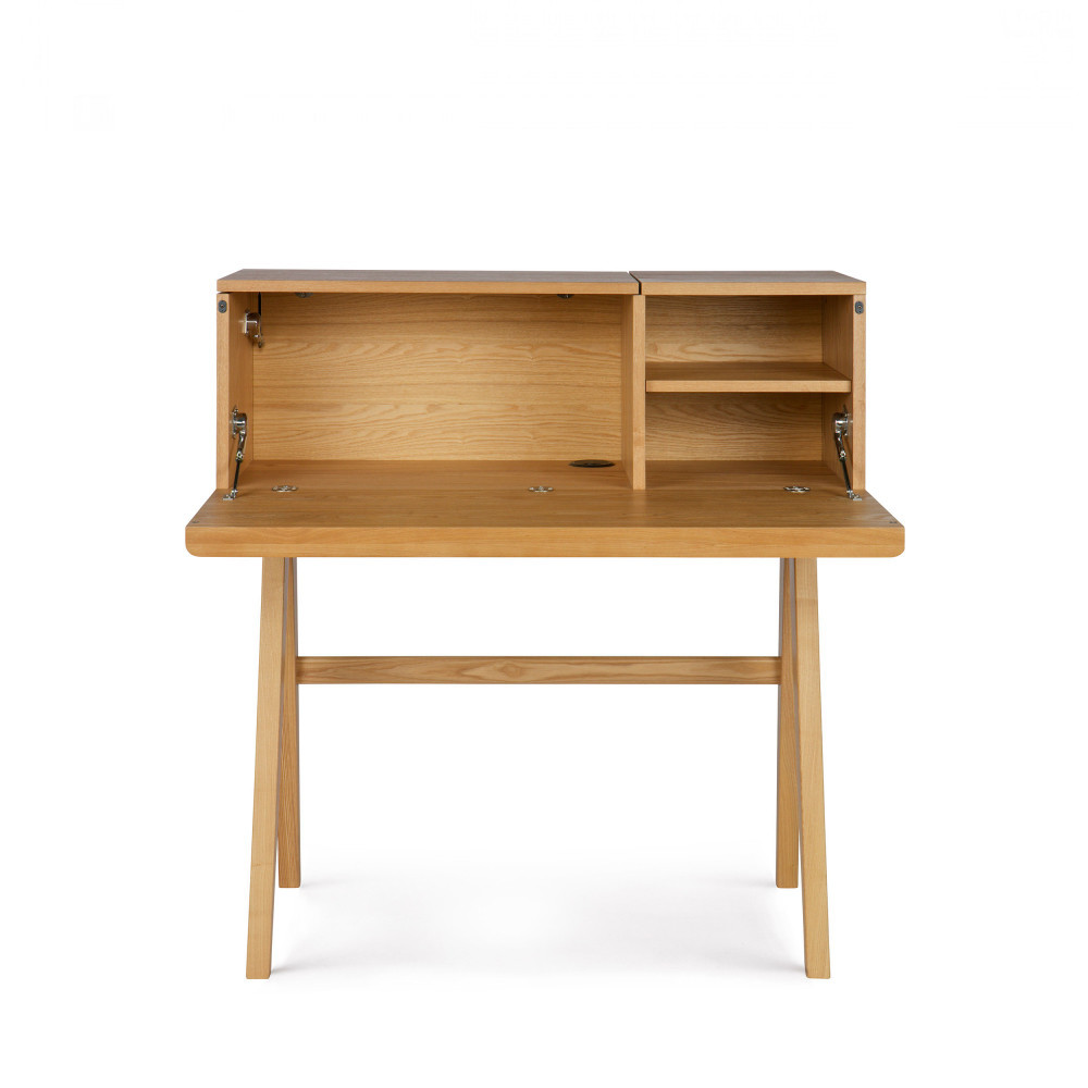 bureau secretaire bois open up